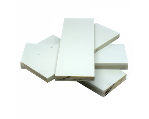  Knife handle pads G10 White 1024x40x8mm